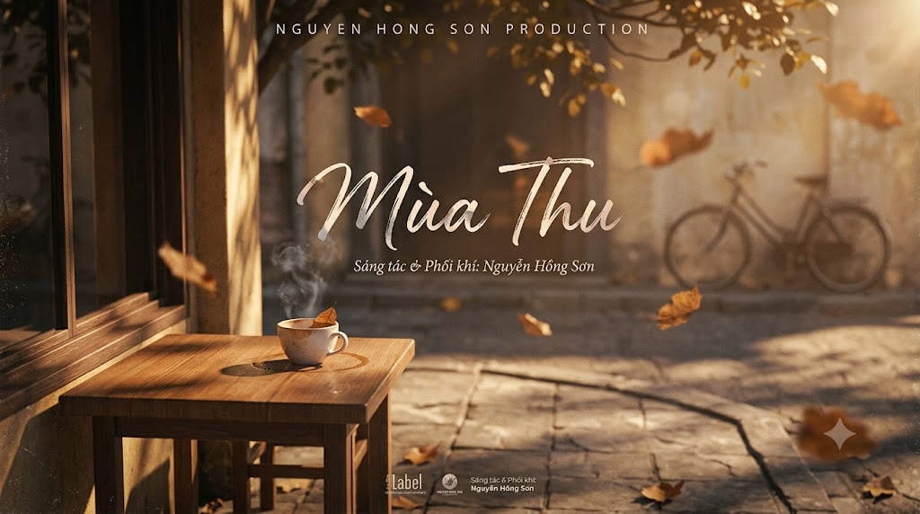 Artwork bài hát Mùa Thu tông màu vàng lãng mạn
